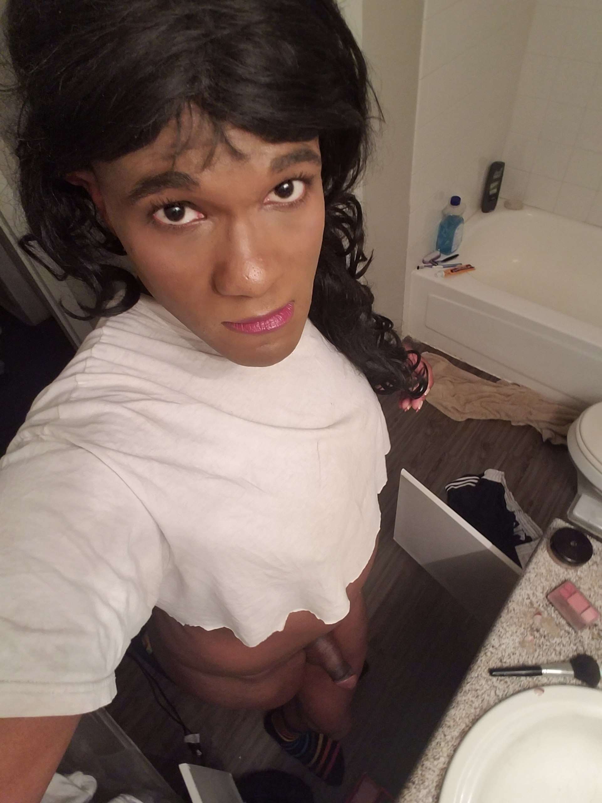 Ebony Femboy sissy needs to get plugged! Call or text me