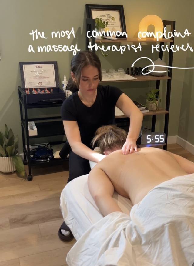 I am a licensed massage therapist