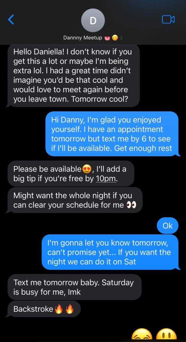 Available for professional massage sessions and meetups. Reach me on Telegram @danny_d234 or text +12272928060