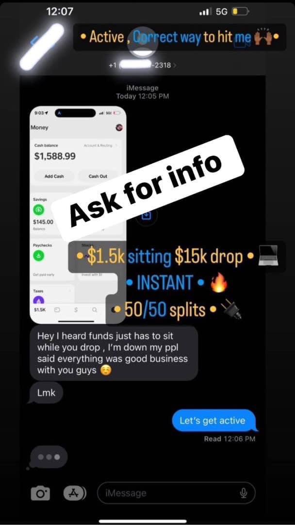 CASHAPP AND CHIME IS LETTING  $3000 NO FEE NO INFO NEEDED ASK ME HOW…716.429.7952